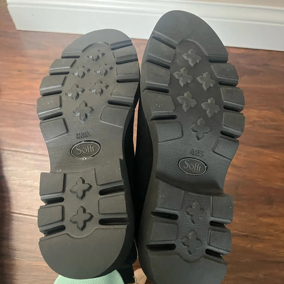 Sofft Samira Black Suede Booties-NWT Size 7.5-Chelsea style - Picture 8 of 14